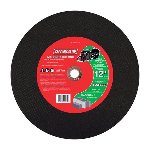 Diablo Masonry C/O Disc 12"20MM Silicon Carbide DBD120125G01C