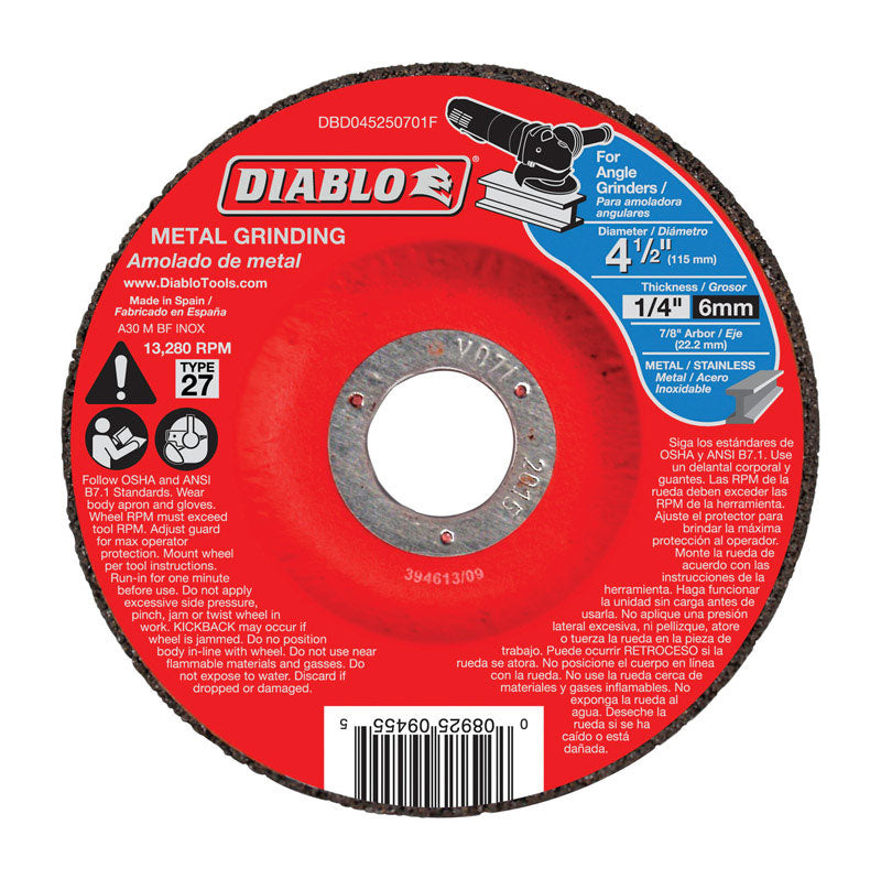 Freud-Diablo DB 4-1/2X1/4X7/8IN MTL DC GRD27, Multi, one Size (DBD045250701F)