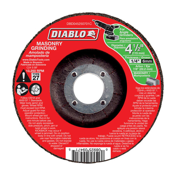 Manufacturers Direct Db 4-1/2X1/4X7/8 Msnry DC GRD27 DBD045250701C