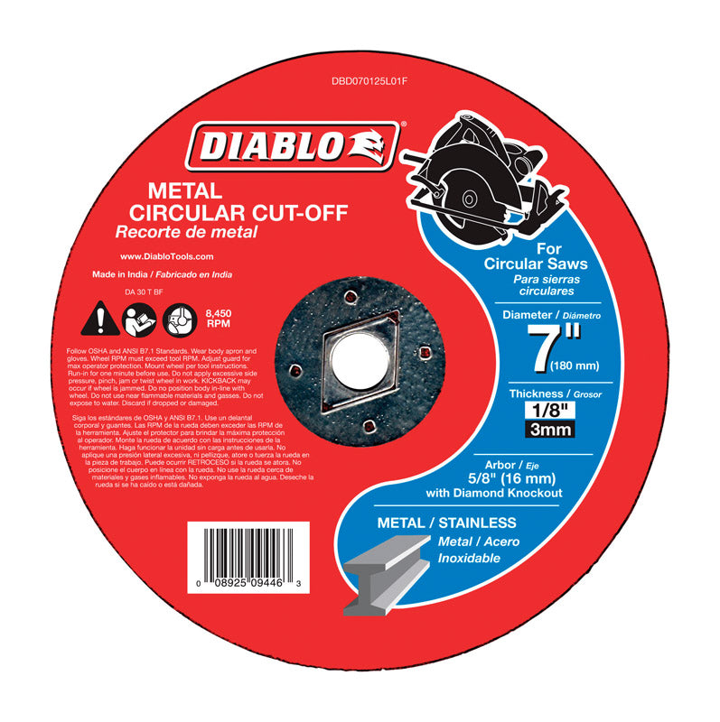 DB 7X1/8X5/8IN METAL CIR CUTOFF