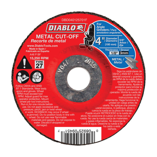 Freud-Diablo DB 4X1/8X5/8IN MTL DC Cut OFF27, Multicolor, DBD040125701F, One Size