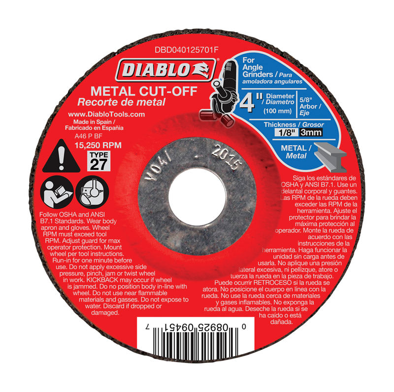 Freud-Diablo DB 4X1/8X5/8IN MTL DC Cut OFF27, Multicolor, DBD040125701F, One Size