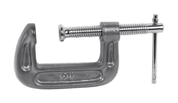 Performance Tool W221 Heavy-Duty Ductile Iron C-Clamp with Enamel Finish and Chrome-Plated Screw for Superior Strength and Smooth Operation