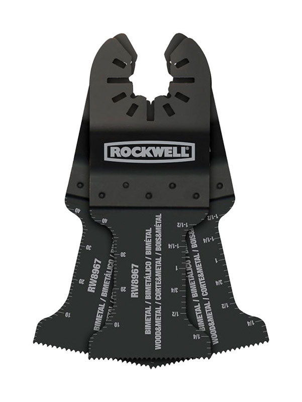 Rockwell RW8967.3 Sonicrafter Oscillating Multitool Extended Life Bimetal Wood & Nail End Cut Blade (3-Pack), 1-3/8"