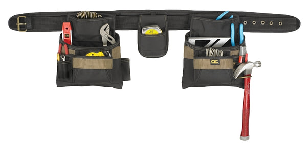 CLC Custom Leathercraft 1604 16 Pocket, 4 Piece Combo Apron,Black