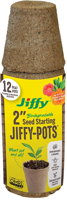 Ferry Morse-jiffy JP212 12 Count 2.25 in. Jiffy Pots12