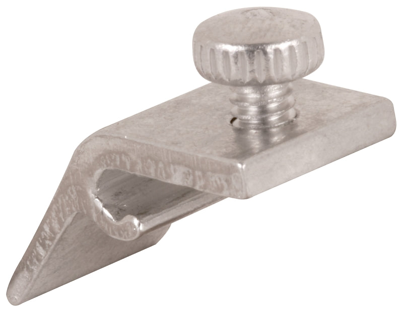 Prime-Line PL 7949 7/16 in. Storm Door Panel Clips with Screws, Mill Finish (8 Pack)