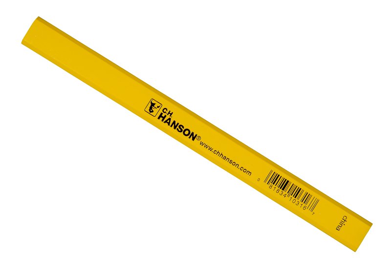 CH Hanson 10316 Medium Lead, Yellow Carpenter's Pencils (72pk)