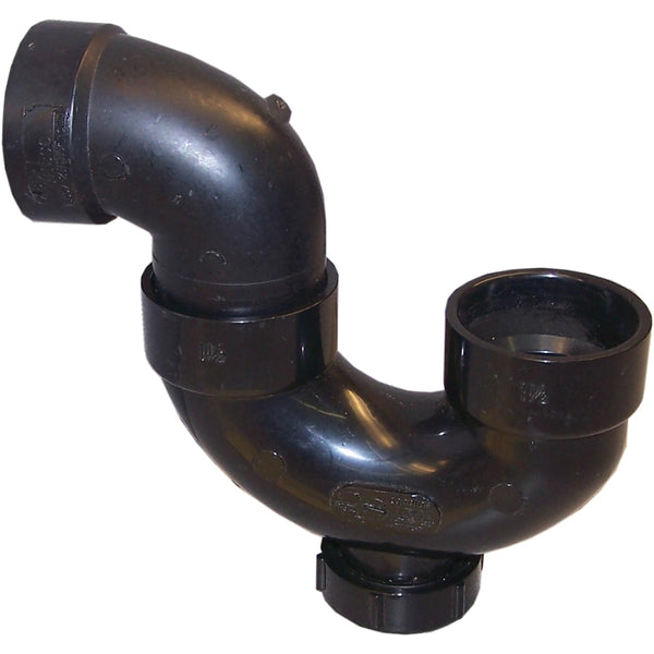 Canplas 103202A ABS DWV 2 P-Trap With Cleanout HXH 103202ABC