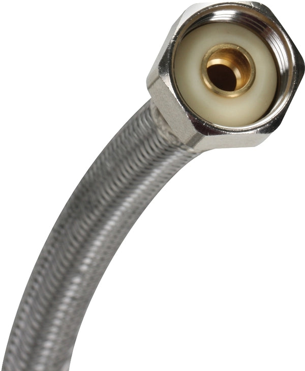 Fluidmaster 1FV36 Faucet Connector, Reinforced Vinyl - 3/8" Female Compression Thread x 1/2" I.P. Female Straight Thread, 3 Ft. (36") Length