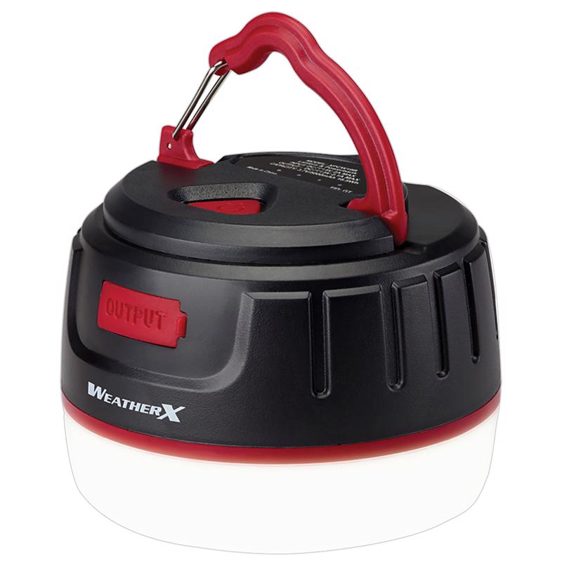 WeatherX Water-Resistant Lantern with Power Bank, XPCW19B