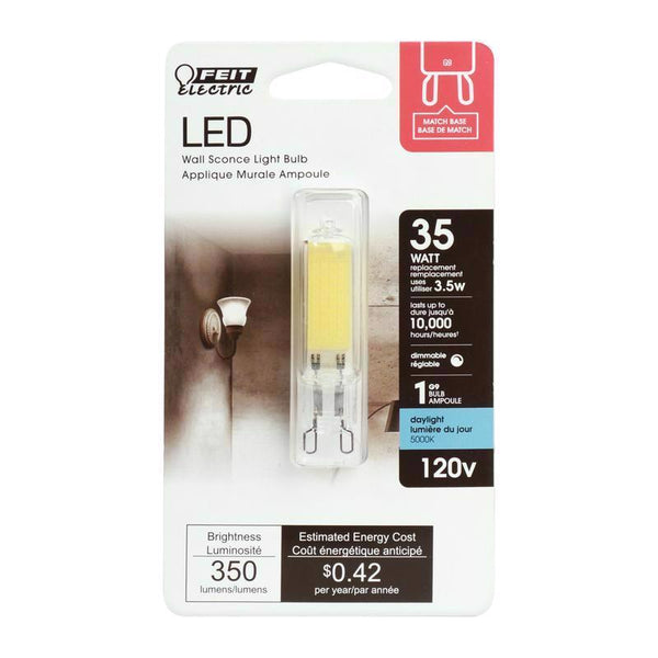 Feit Electric 75637 - BP35G9/850/LED LED Bi Pin Halogen Replacements