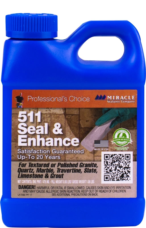 Miracle Sealants SEENPT6 511 Seal & Enhance Color & Gloss Enhancers, Pint, Clear