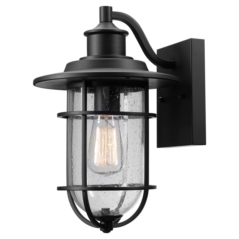 Globe Electric Vintage 1-Light Natural Black Turner Wall Sconce - Case of: 1