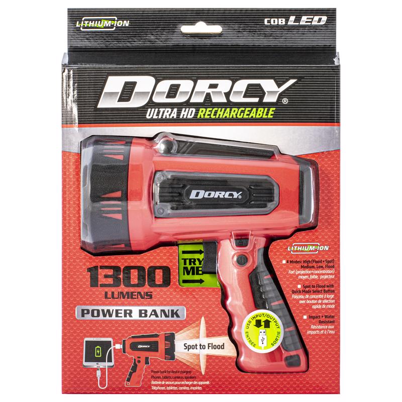 Dorcy Ultra USB Rechargeable 1, 300 lm Spotlight, black (DCY414356)