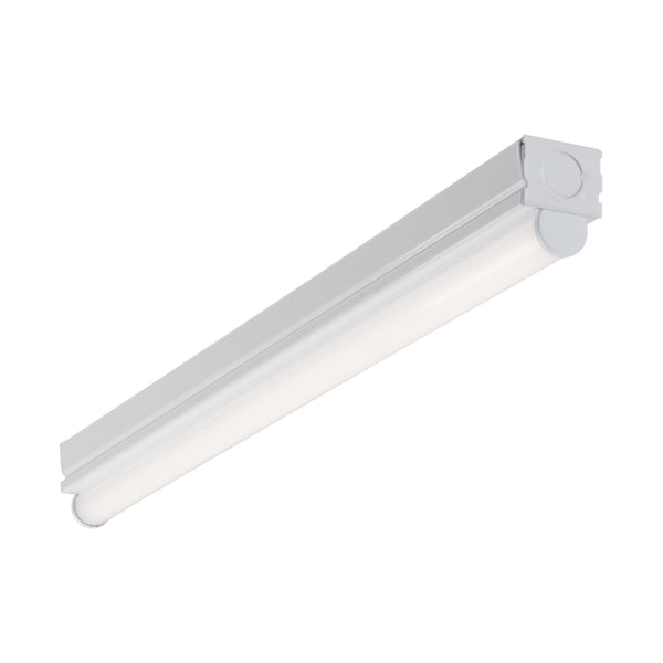 Metalux Cooper Lighting Lighting 2ST1L1040R 2' 1 Lamp LED Strip Light with Circular Lens White