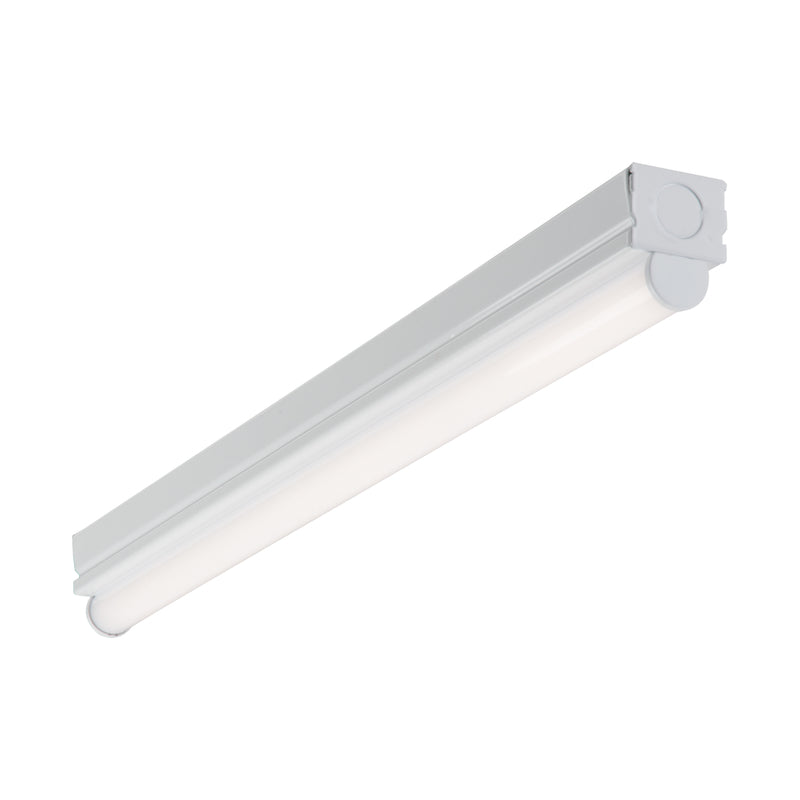 Metalux Cooper Lighting Lighting 2ST1L1040R 2' 1 Lamp LED Strip Light with Circular Lens White