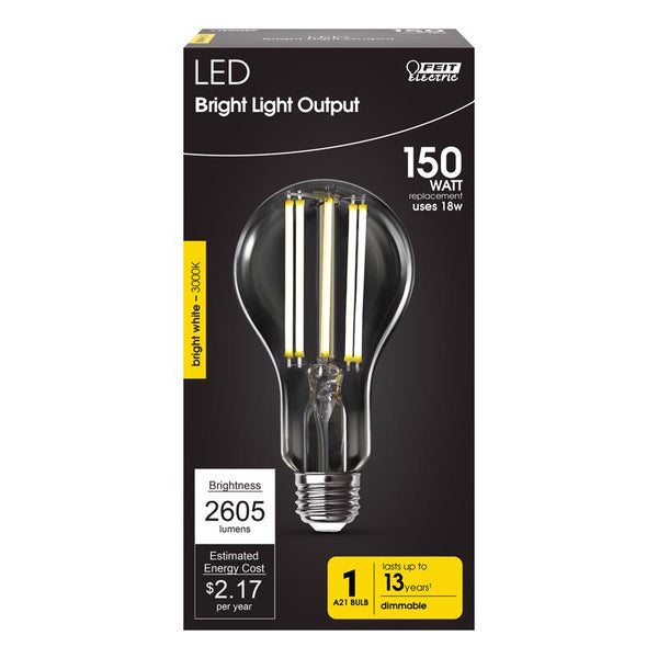Feit Electric LED A21 E26 BW 150W 1PK OM150DMCL830FIL