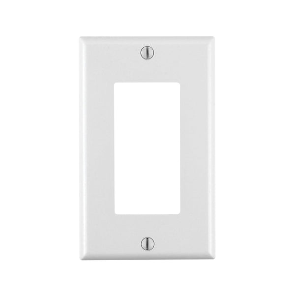 Leviton Decora White 1 gang Thermoset Plastic GFCI/Rocker Wall Plate 20 pk - Total Qty: 20; Each Pack Qty: 1 80401-2AW