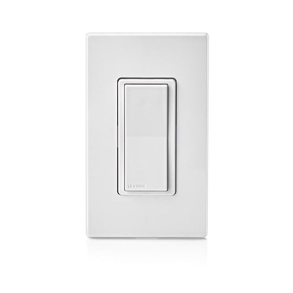 Leviton Decora Smart Switch, Wi-Fi 2nd Gen, Neutral Wire Required, Works with Matter, My Leviton, Alexa, Google Assistant, Apple Home/Siri & Wired or Wire-Free 3-Way, D215S-1RW, White