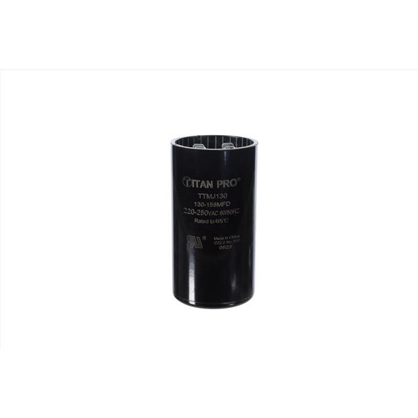TITAN PRO 3014160 130-158 Microfarad 250V Round Start Capacitor TTMJ130
