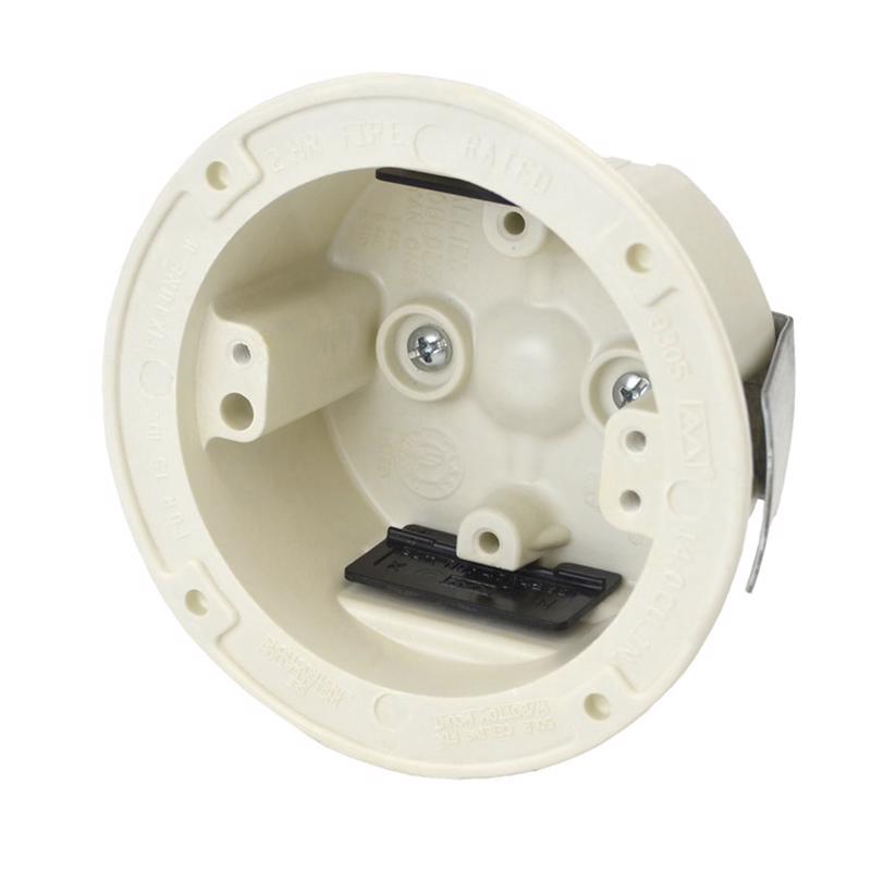 FiberglassBox 3-1/2 in. Diameter 14 cu. in. Old Work Round Wall Box