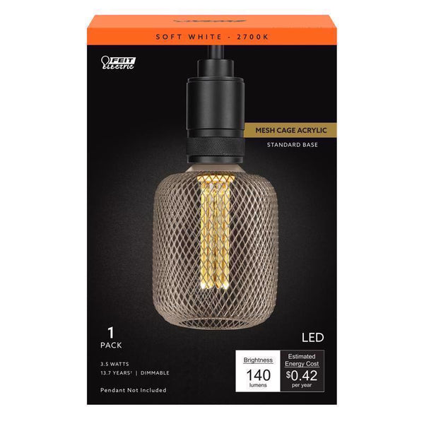 Feit E26 E26 (Medium) Filament LED Bulb Soft White 60 Watt Equivalence 1 pk CGAYCMG927CAHDR