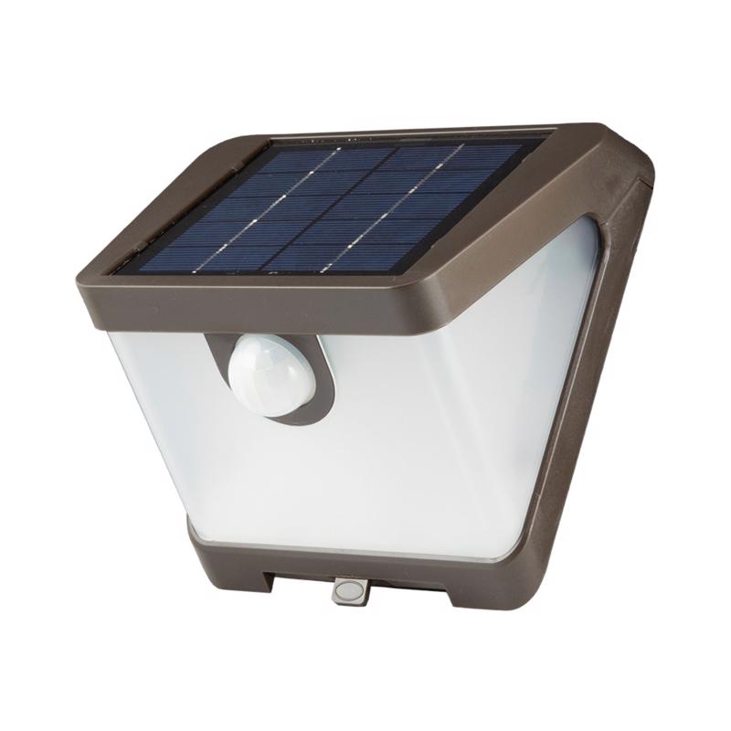 HALO OutdoorSolar Wedge LED Security Flood Light with Motion Sensor -500Lumens -Bronze (SWL0540B)