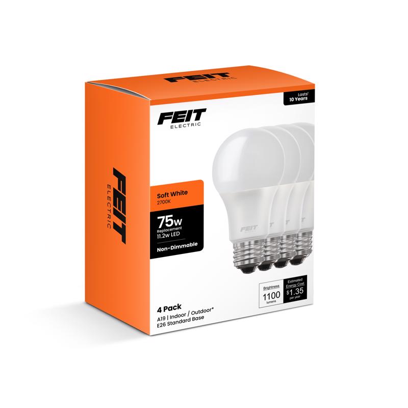 FT LED A19 SW 75W 4PK(Pack of 1)