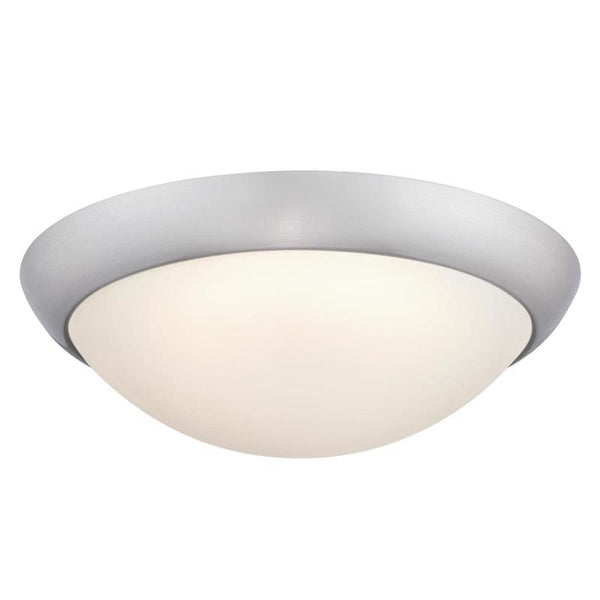 Westinghouse Lighting 6137400 Redbank Traditional One-Light, 11 Inch 14 Watt LED Indoor Flush Mount Fixture with Color Temperature Selection, Brushed Nickel Finish, Frosted Glass Shade