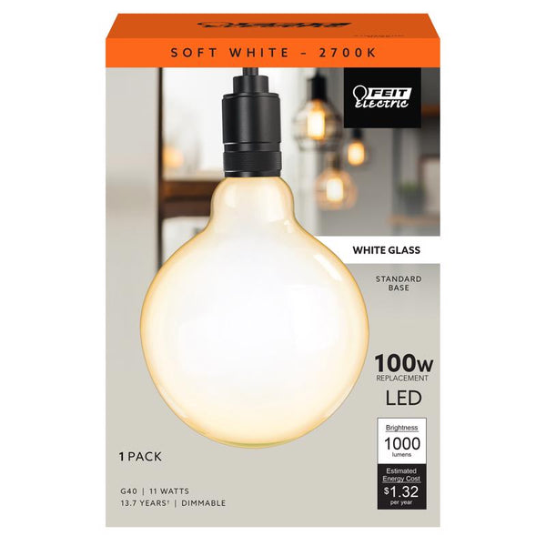 Feit Electric 36872 - G40100W/927CA/FIL G40 Globe LED Light Bulb
