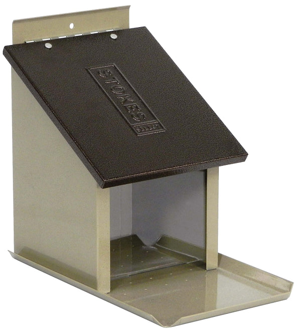 Stokes Select Lunch Box Squirrel Feeder with Metal Roof, 4.1 lb Capacity 38079