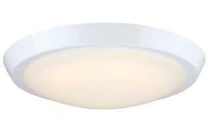 Westinghouse Lighting 6136900 Morrell Transitional One-Light, 11 Inch 23 Watt LED Indoor Flush Mount Fixture with Color Temperature Selection, White Finish, Frosted Acrylic Shade