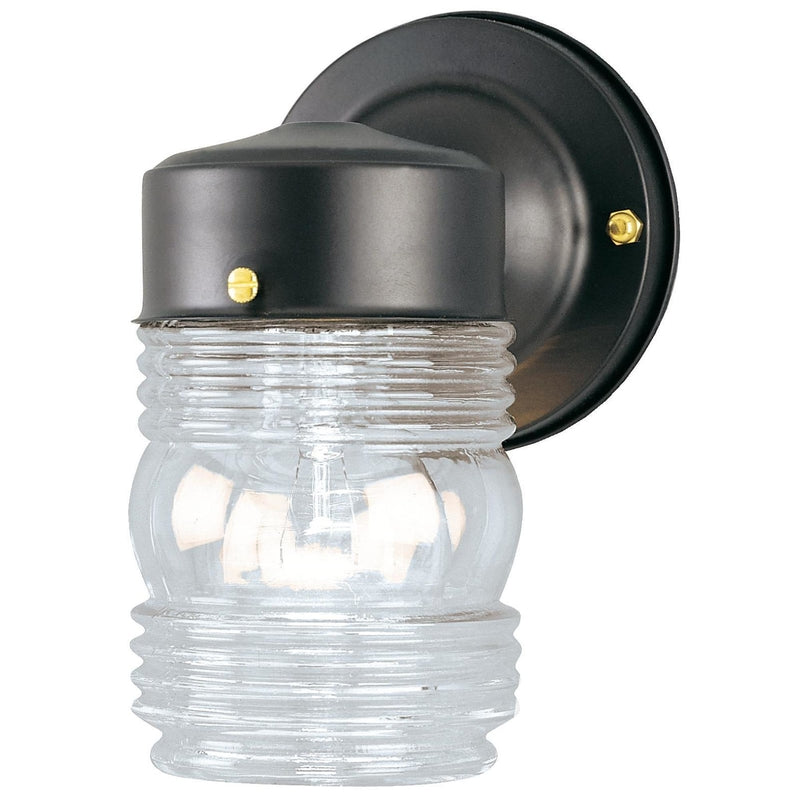 Westinghouse Angelo Brothers 66885 One-Light Jelly Jar, Black