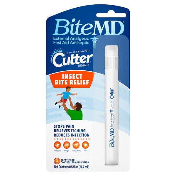 Cutter BiteMD Insect Bite Relief Stick, Analgesic And Antiseptic 0.5 Fl Oz (Pack of 1) HG-95614