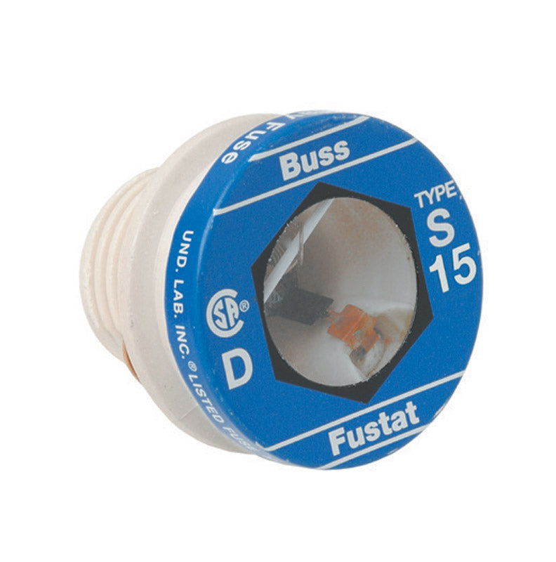 Bussmann S-15 15 Amp Type S Time-Delay Dual-Element Plug Fuse Rejection Base, Pack of 4, No Color