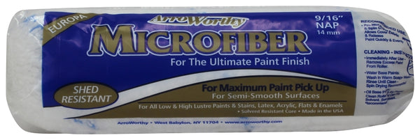 Allway Tools Arroworthy 9MFR4 Nap Microfiber Roller Cover 9" x 9/16"