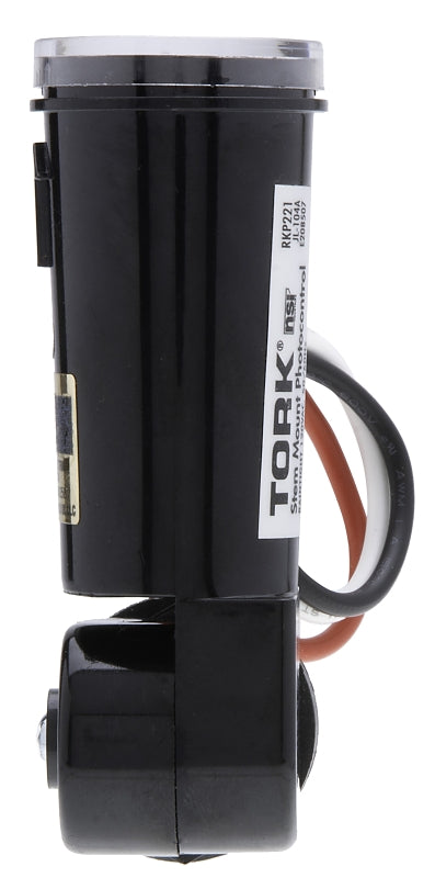 NSi Industries, LLC TORK RKP221 Outdoor 120-Volt Stem Mount Photocontrol - Controls Lighting Dusk to Dawn - Compatible with Incandescent/Compact Fluorescent/Halogen/LED
