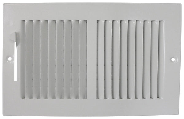 Mintcraft BB10x6w Baseboard Register White 10x6