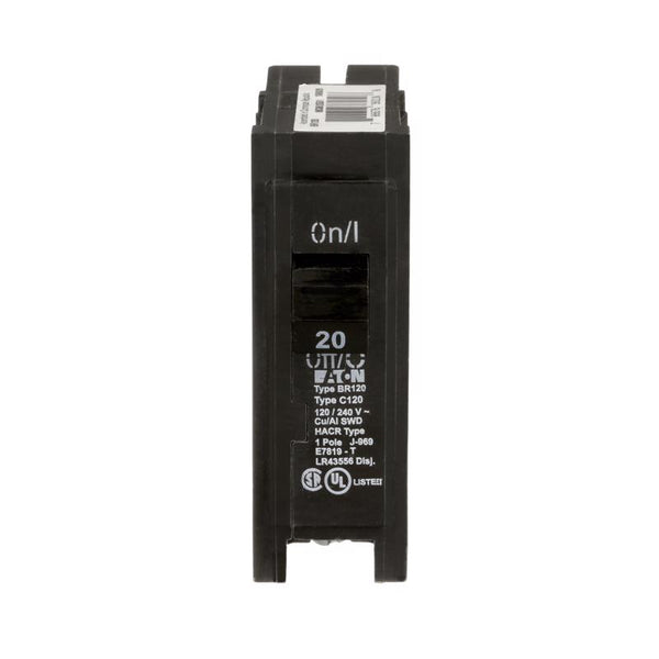 Eaton Cutler-Hammer Single-Pole BR Type Circuit Breaker, 20-Amp, 120/240-Volt BR120