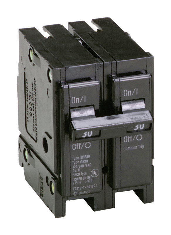 EATON CORPORATION BR230 Circuit Breaker, Black