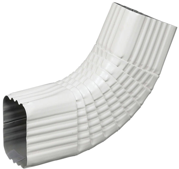 Amerimax B Elbow 75 Degree 3" X 4" Aluminum White 47265