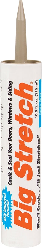 Sashco 10026 Big Stretch Caulk Slate Gray 10.5-ounce