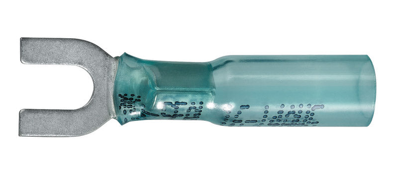 Gb Spade Terminal 16-14 Awg Nylon Insulation Tin Plated Copper Blue 3 / Clamshell