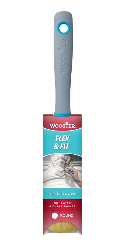 Wooster 8714 Flex & Fit Round Paintbrush for Furniture & Crafts 1 1/2"