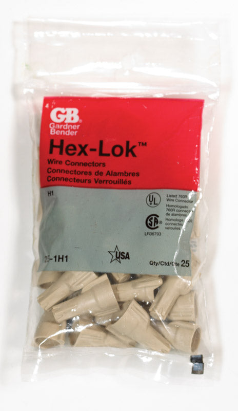 Gardner Bender Hex-Lok 22-8 Ga. Copper Wire Wire Connector 25 pk