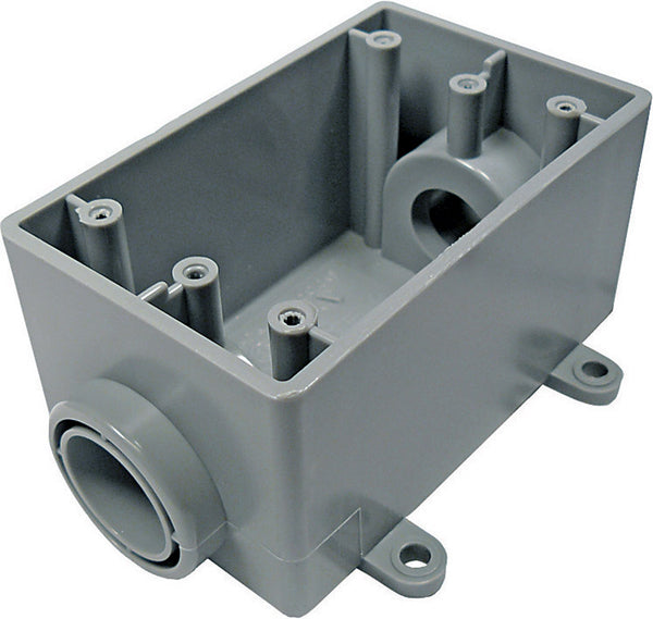 Cantex Thomas & Betts Outdoor Outlet Box PVC 1 Gang Bulk 5133464U