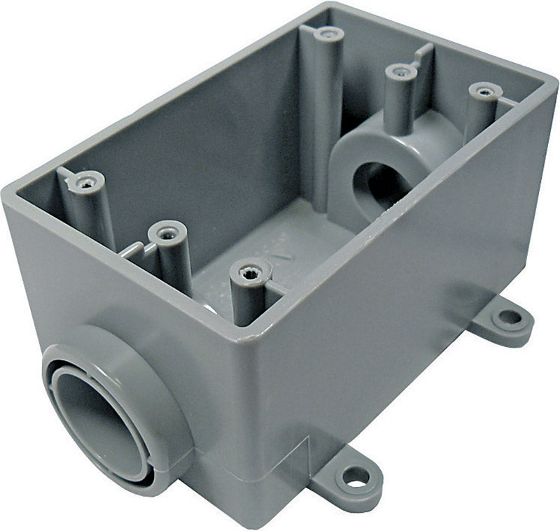 Cantex Thomas & Betts Outdoor Outlet Box PVC 1 Gang Bulk