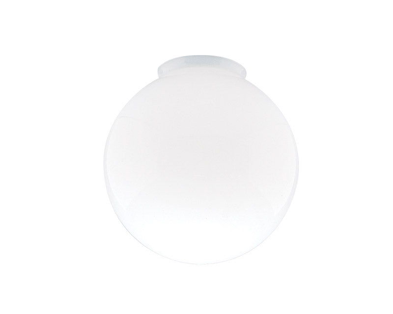 WESTINGHOUSE LIGHTING CORP 85571 8" GLS WHT Ball Globe, 8", White
