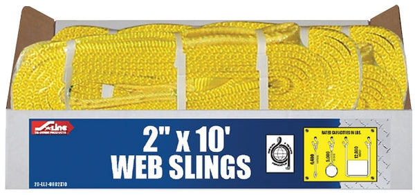 Ancra Cargo S-Line 20-EE2-9801X8 Lifting Sling 2-Ply, 1-Inch by 8-Foot, Flat Eye to Eye Sling 20-EE2-9802X10
